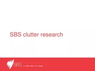 SBS clutter research