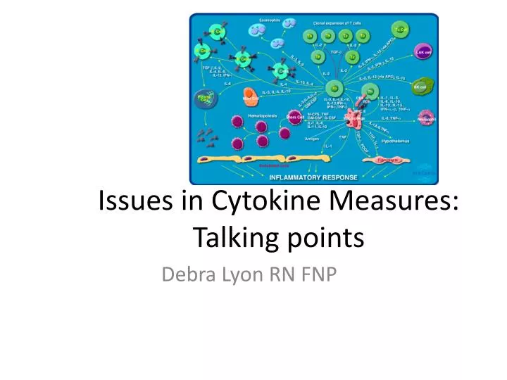 issues in cytokine measures talking points
