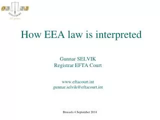 How EEA law is interpreted