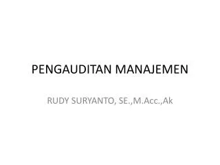 pengauditan manajemen