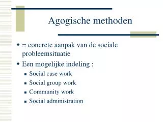 agogische methoden