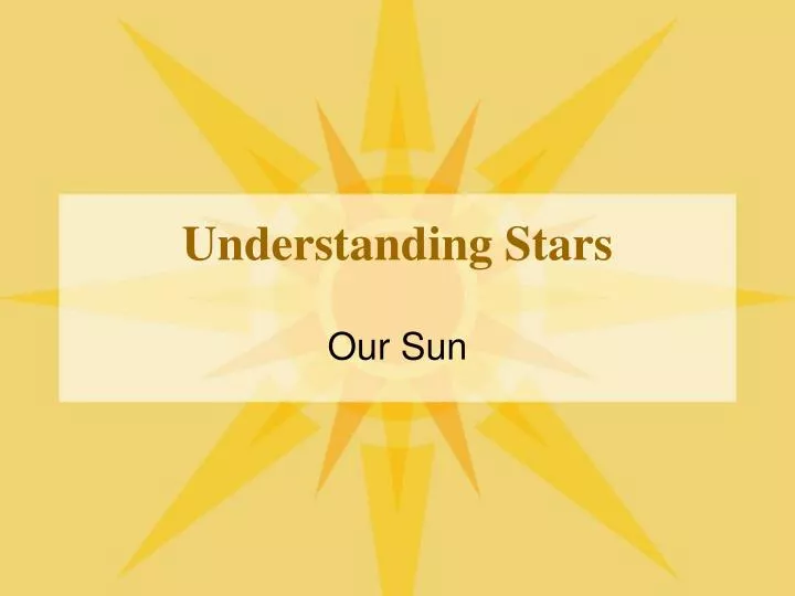 understanding stars