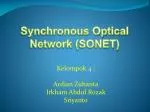 Synchronous Optical Network (SONET) - slide 1