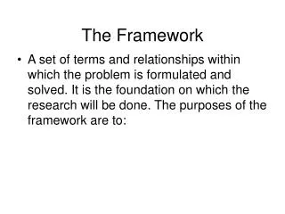 The Framework