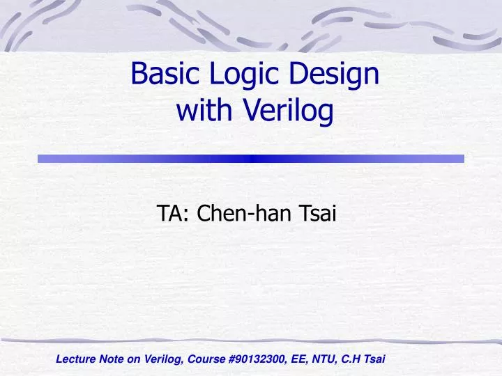 basic logic design with verilog