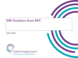 HE Statistics from SFC