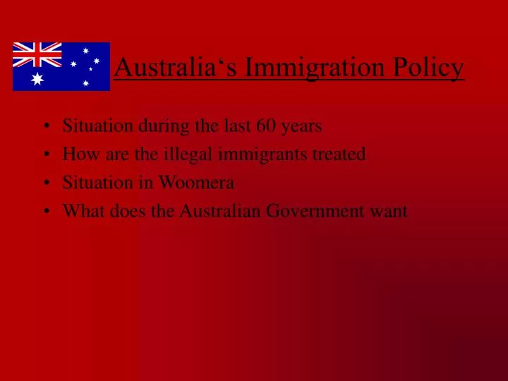 australia s immigration policy