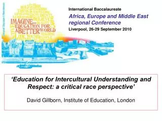 International Baccalaureate Africa, Europe and Middle East regional Conference
