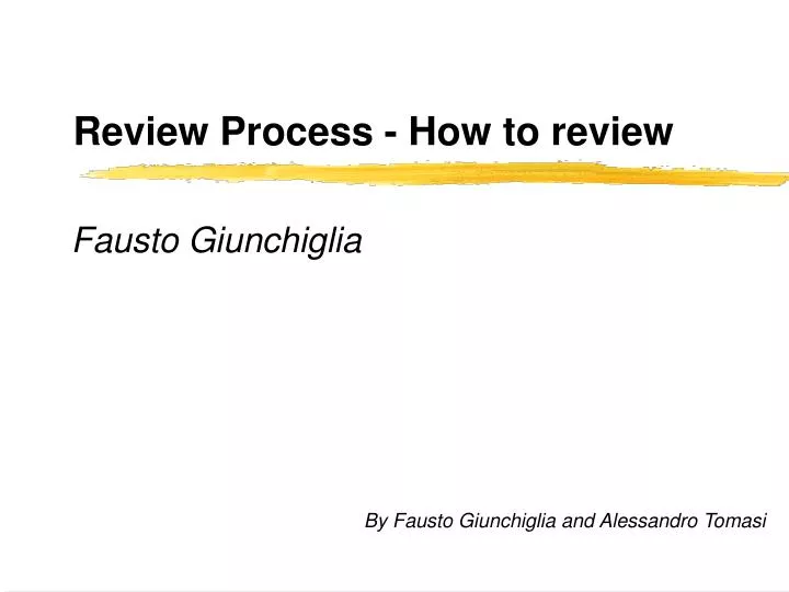 review process how to review