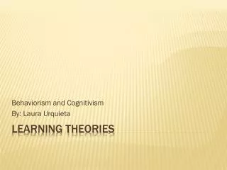 LEARNING THEORIES