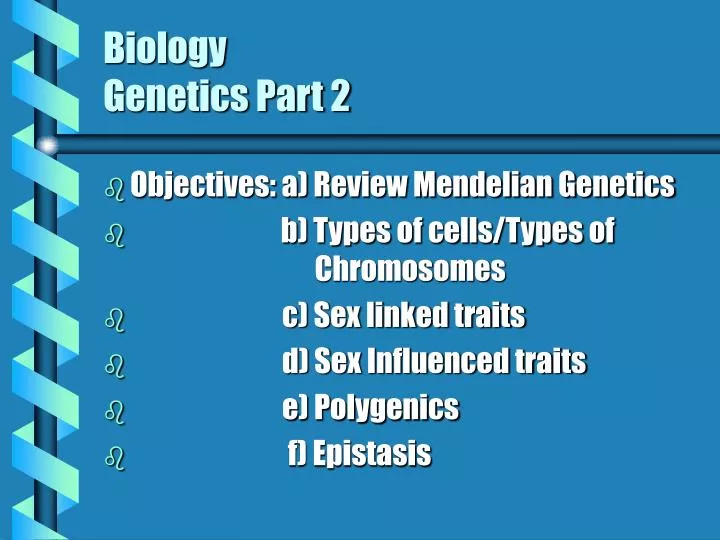 biology genetics part 2