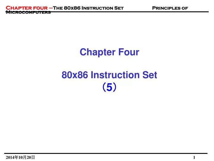 chapter four 80x86 instruction set 5