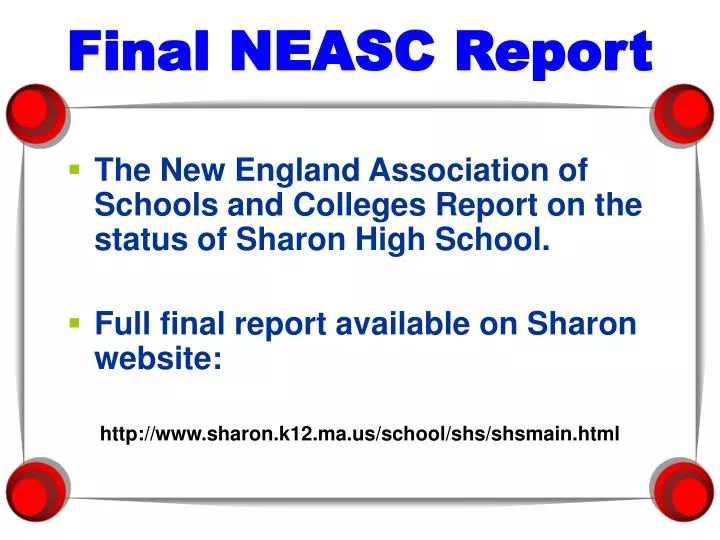 final neasc report