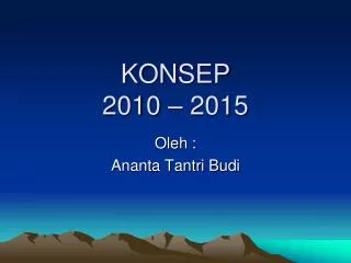 konsep 2010 2015