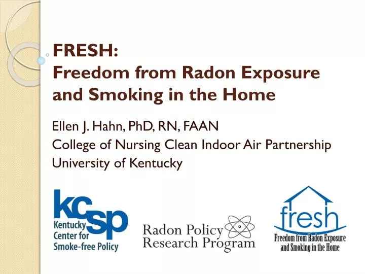 fresh freedom from radon exposure and smoking in the home