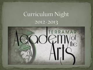 Curriculum Night 2012-2013