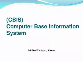 cbis computer base information system