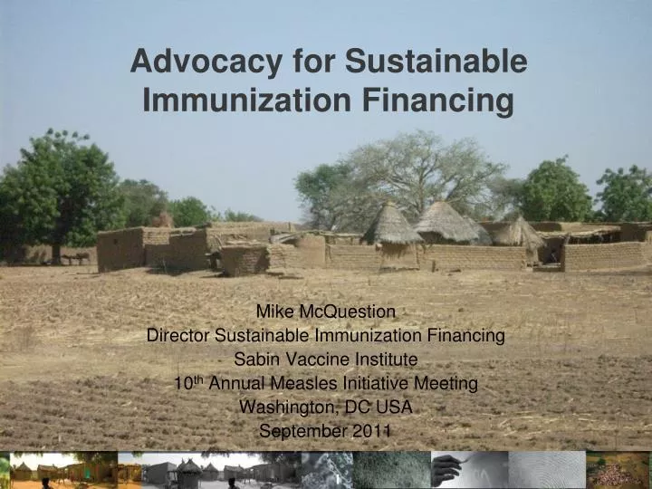 advocacy for sustainable immunization financing