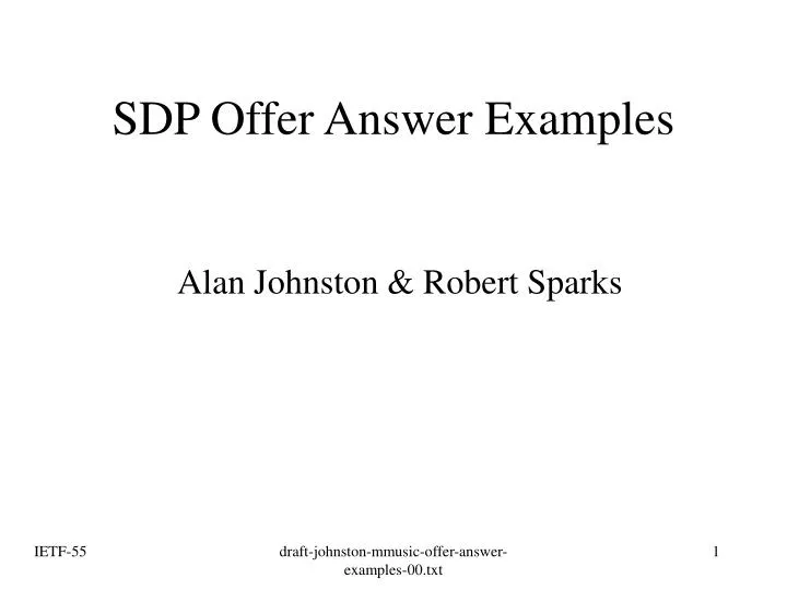 sdp offer answer examples