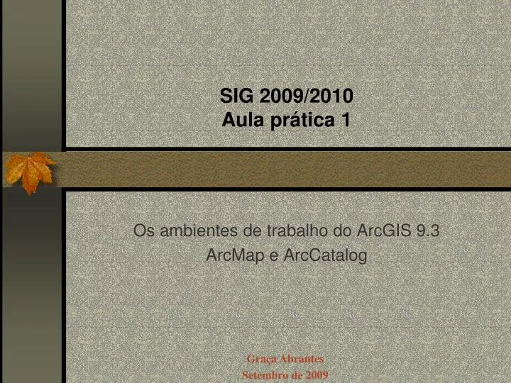 sig 2009 2010 aula pr tica 1