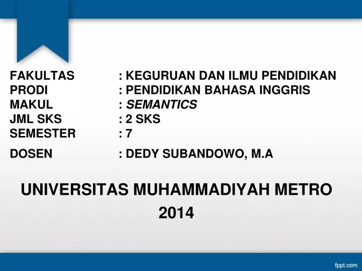 universitas muhammadiyah metro 2014