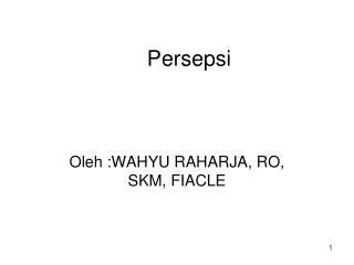 persepsi