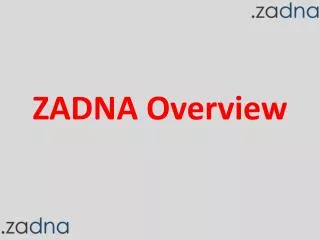 ZADNA Overview