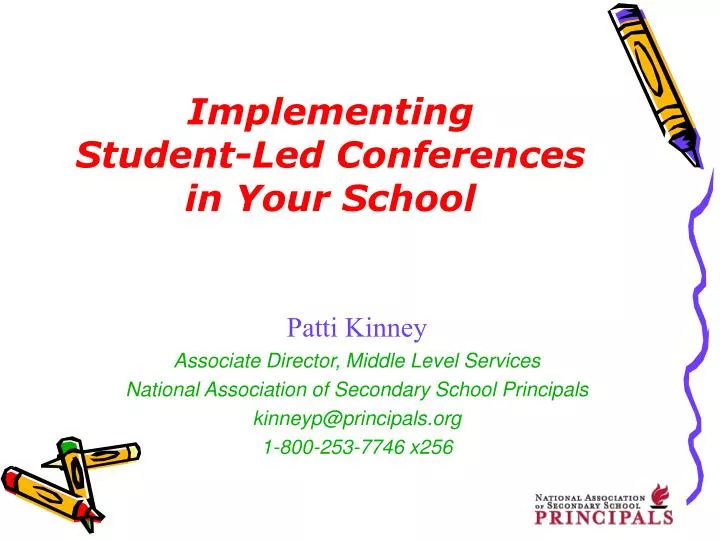 implementing student led conferences in your school