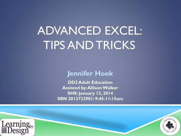 advanced excel tips and tricks