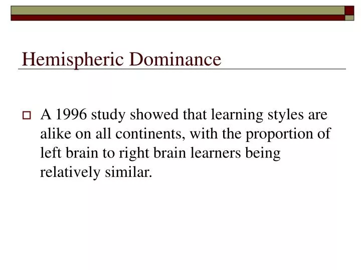 hemispheric dominance