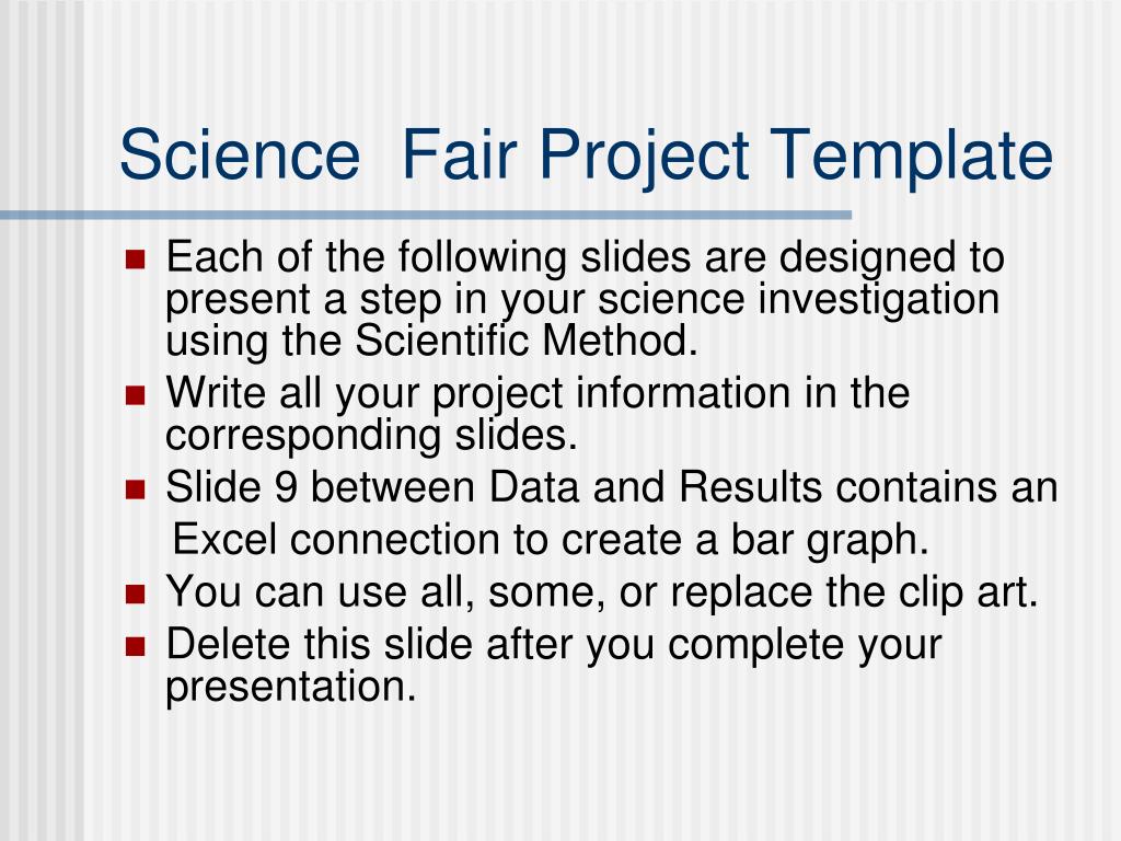 PPT - Science Fair Project Template PowerPoint Presentation, free ...