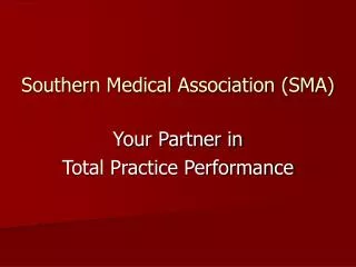 Southern Medical Association (SMA)