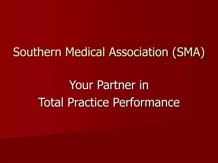 southern medical association sma