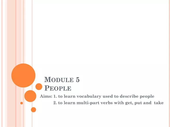 module 5 people
