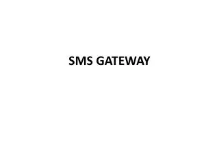 sms gateway
