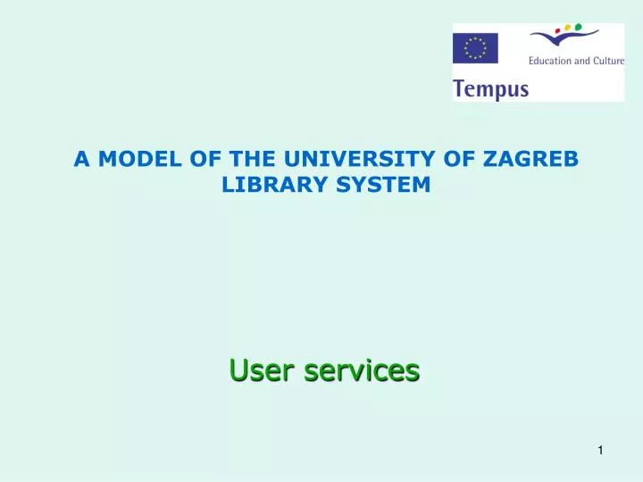 a model of the university of zagreb library system