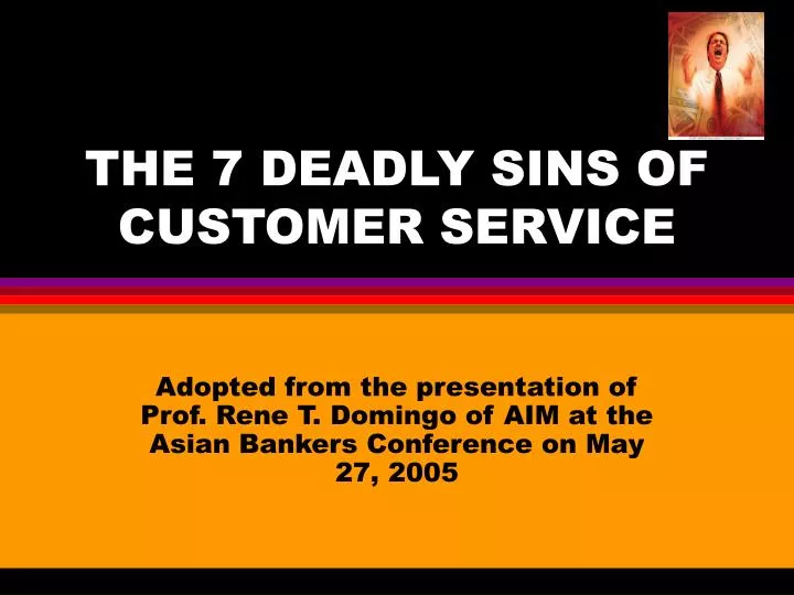 the 7 deadly sins of customer service