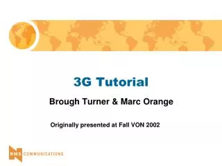 3G Tutorial