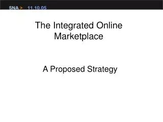 The Integrated Online Marketplace