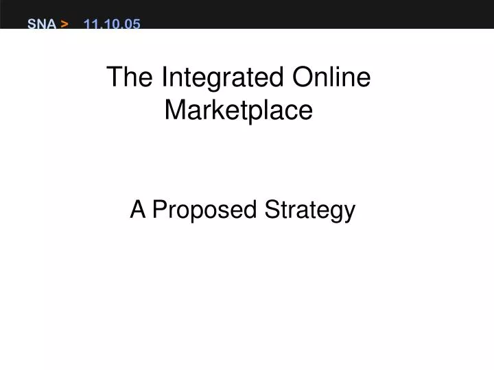 the integrated online marketplace