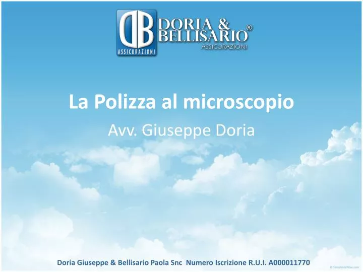 la polizza al microscopio avv giuseppe doria