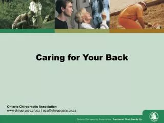 Caring for Your Back