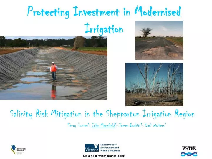 protecting investment in modernised irrigation