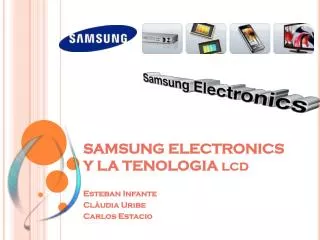 samsung electronics y la tenologia lcd