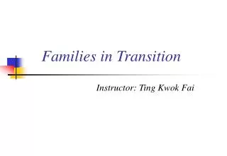 families in transition