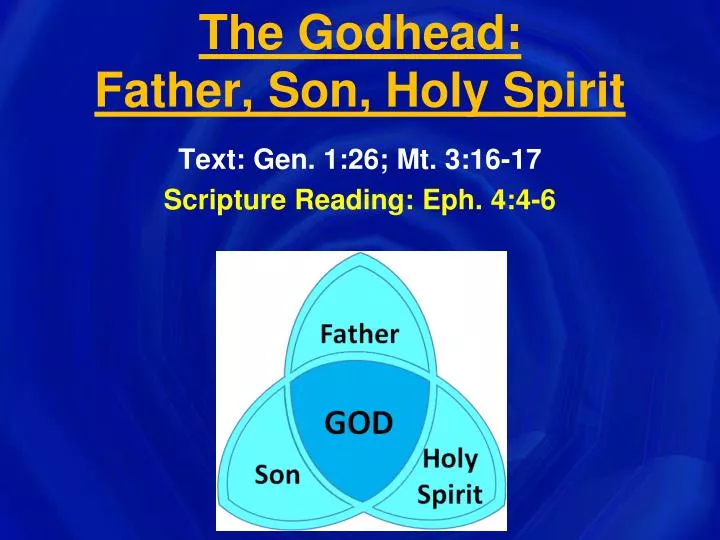 the godhead father son holy spirit