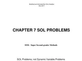 Chapter 7 sol problems