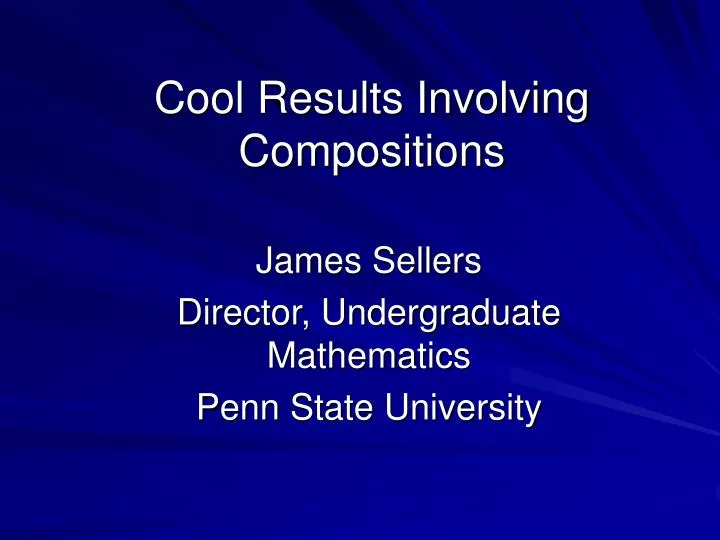 cool results involving compositions