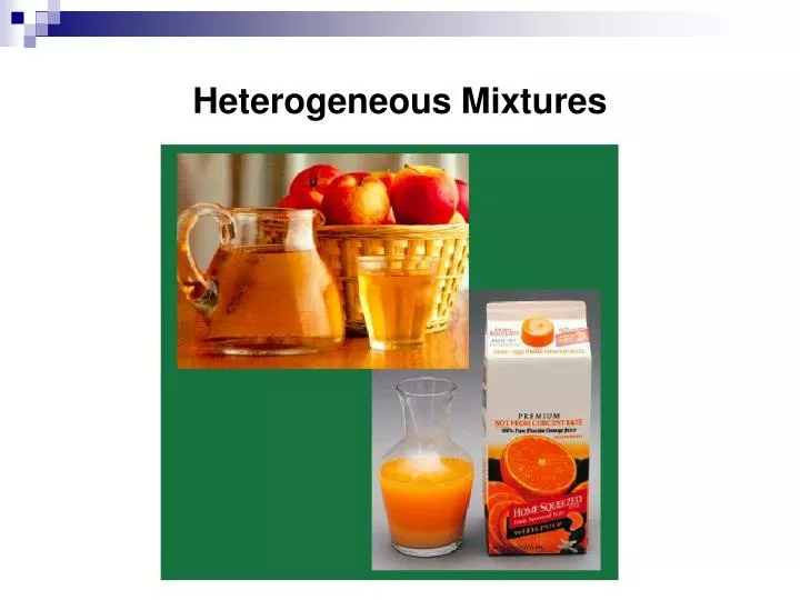heterogeneous mixtures