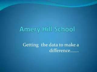 Amery Hill School